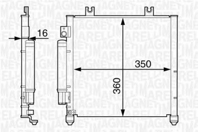 MAGNETI MARELLI 350203357000 -  Конденсатор, кондиционер